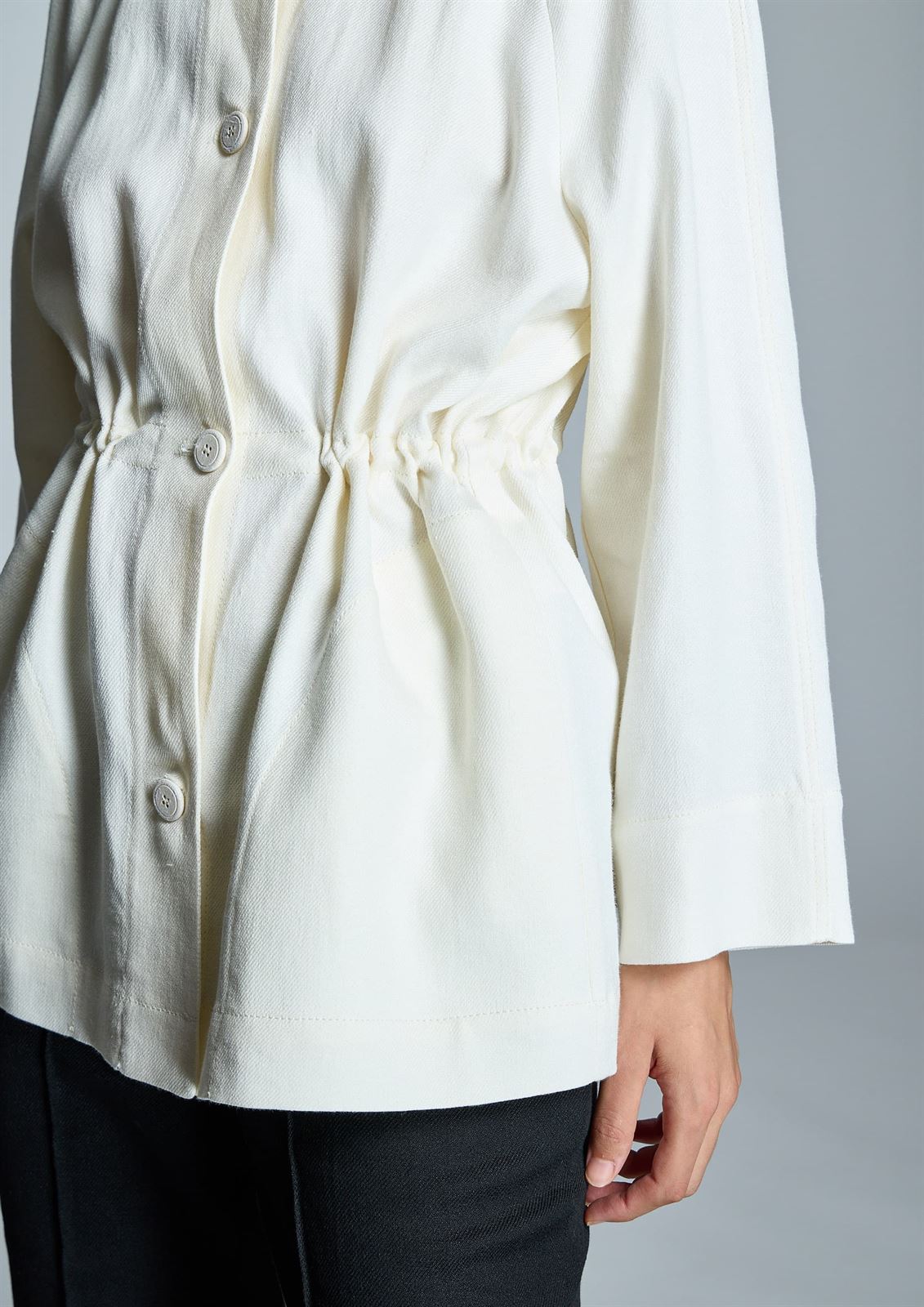 ALBA CONDE Chaqueta Cruda Lino - Imagen 2