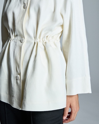 ALBA CONDE Chaqueta Cruda Lino - Imagen 2