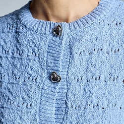 ALBA CONDE Chaqueta de Punto Azul - Imagen 1