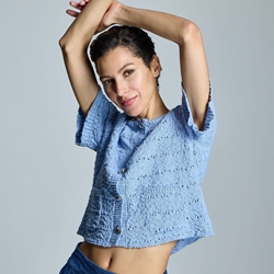 ALBA CONDE Chaqueta de Punto Azul - Imagen 2