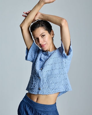 ALBA CONDE Chaqueta de Punto Azul - Imagen 2