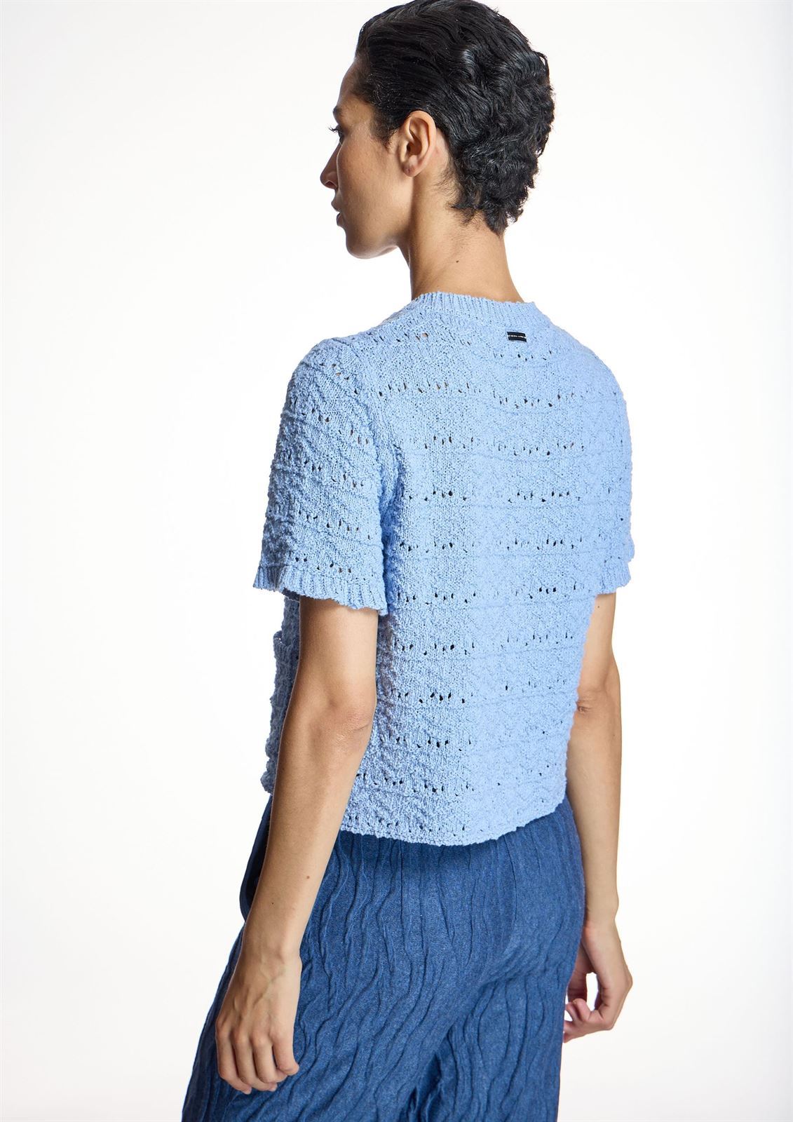 ALBA CONDE Chaqueta de Punto Azul - Imagen 5