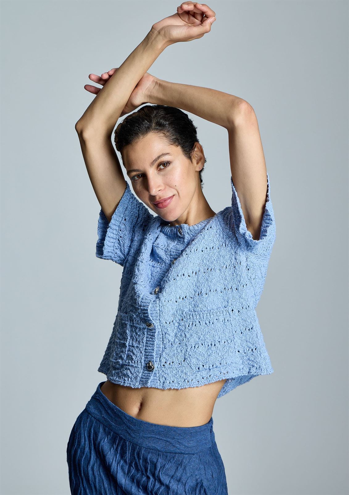 ALBA CONDE Chaqueta de Punto Beige - Imagen 2