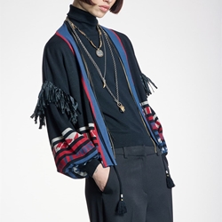 ALBA CONDE Chaqueta de Punto Étnica - Imagen 2