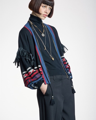 ALBA CONDE Chaqueta de Punto Étnica - Imagen 2