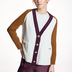 ALBA CONDE Chaqueta de Punto Tricolor - Imagen 1