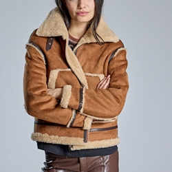 ALBA CONDE Chaqueta Doble Faz Camel - Imagen 2