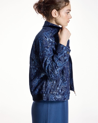 ALBA CONDE Chaqueta Jacquard Azul - Imagen 1