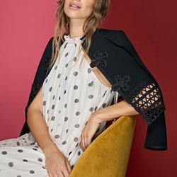 ALBA CONDE Chaqueta Negra - Imagen 1