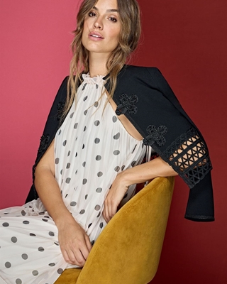 ALBA CONDE Chaqueta Negra - Imagen 1