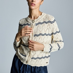 ALBA CONDE Chaqueta Punto Bicolor - Imagen 2