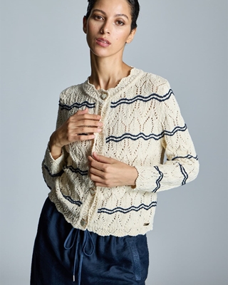 ALBA CONDE Chaqueta Punto Bicolor - Imagen 2