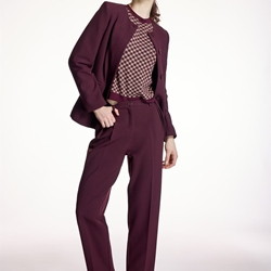 ALBA CONDE Chaqueta Semientallada Granate - Imagen 1