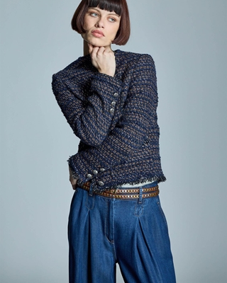 ALBA CONDE Chaqueta Tweed Bicolor - Imagen 1