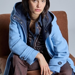 ALBA CONDE Chaquetón Azul con Capucha - Imagen 1