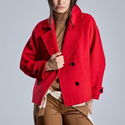 ALBA CONDE Chaquetón Rojo con Solapa - Imagen 2