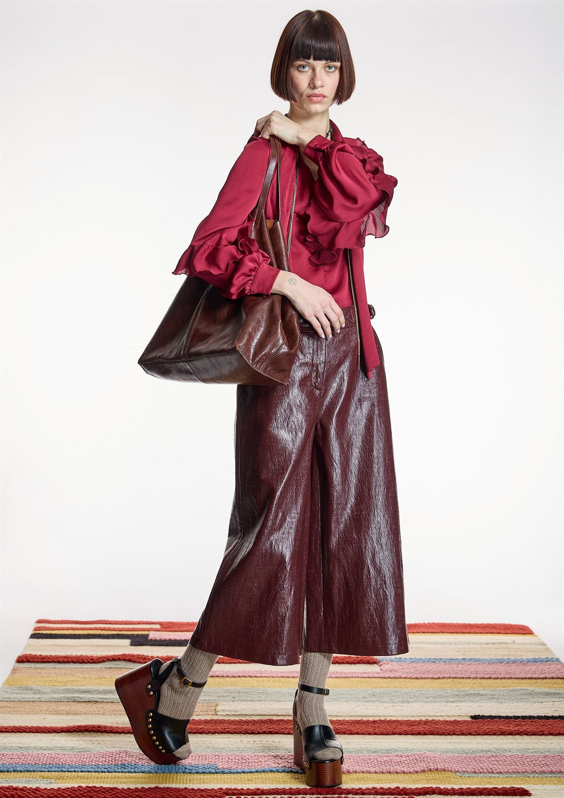 ALBA CONDE Culotte Burdeos - Imagen 1