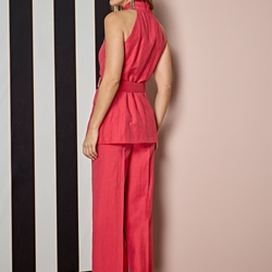 ALBA CONDE Culotte Vestir Rojo - Imagen 2