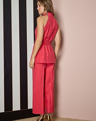 ALBA CONDE Culotte Vestir Rojo - Imagen 2