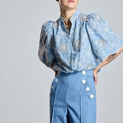 ALBA CONDE Denim Recto con detalle de Botones - Imagen 1