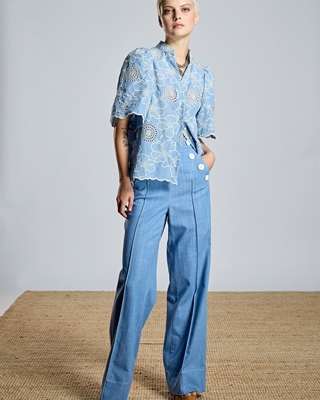 ALBA CONDE Denim Recto con detalle de Botones - Imagen 2