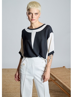 ALBA CONDE Denim Recto con detalle de Botones - Imagen 1