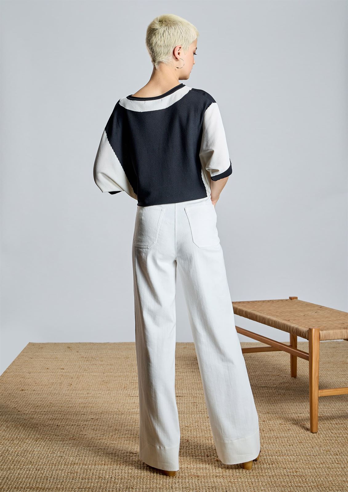 ALBA CONDE Denim Recto con detalle de Botones - Imagen 5