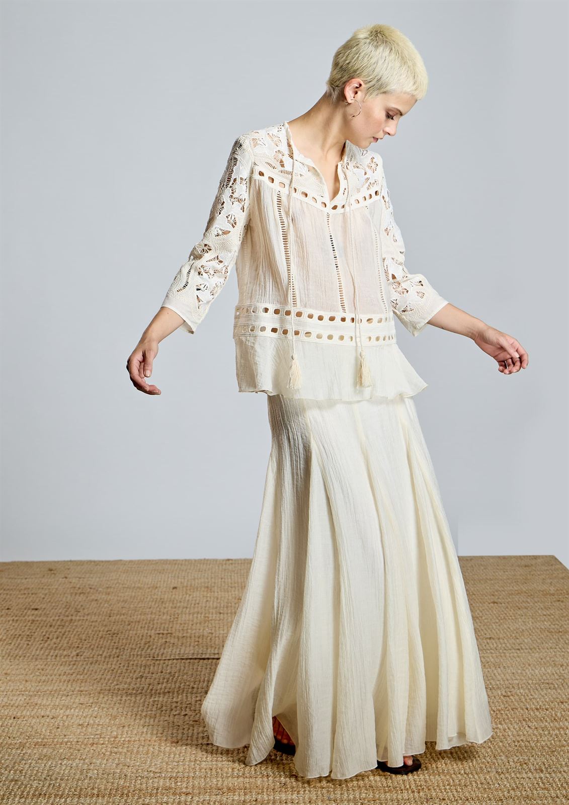 ALBA CONDE Falda Fluída Boho - Imagen 2