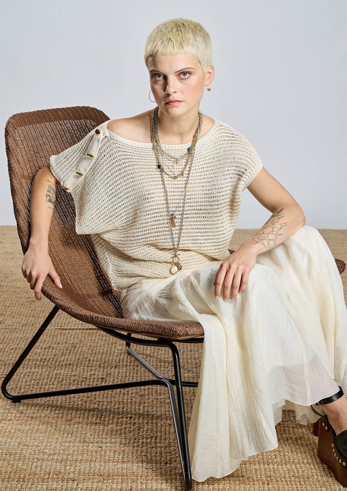 ALBA CONDE Falda Fluída Boho - Imagen 4