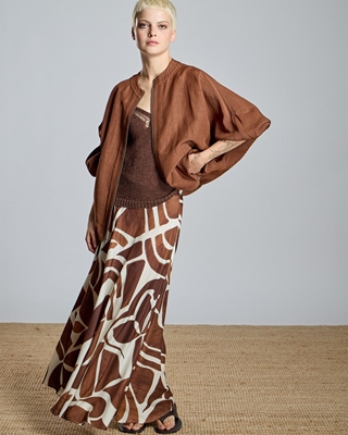 ALBA CONDE Falda Larga Estampada - Imagen 1