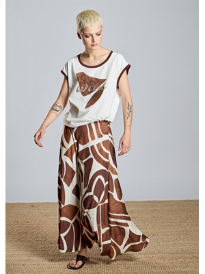 ALBA CONDE Falda Larga Estampada - Imagen 2