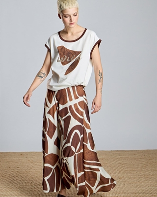 ALBA CONDE Falda Larga Estampada - Imagen 2