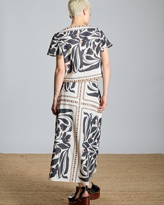 ALBA CONDE Falda Larga Étnica - Imagen 2