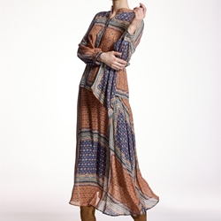 ALBA CONDE Falda Midi Estampado Pañuelo - Imagen 2