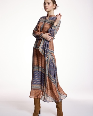 ALBA CONDE Falda Midi Estampado Pañuelo - Imagen 2