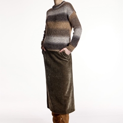 ALBA CONDE Falda Midi Terciopelo - Imagen 1