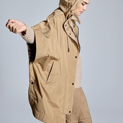 ALBA CONDE Gabardina Camel con Capucha - Imagen 1