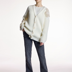 ALBA CONDE Jeans Acampanados Gris - Imagen 1