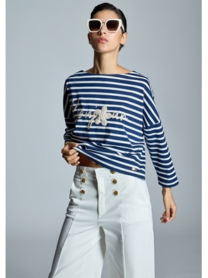 ALBA CONDE Jeans Culotte Blanco - Imagen 1