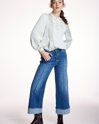 ALBA CONDE Jeans Detalle Vuelta en Bajos - Imagen 1