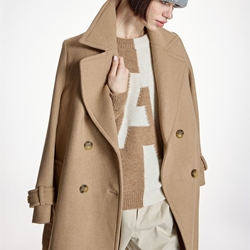 ALBA CONDE Jersey Bicolor Crudo y Camel - Imagen 1