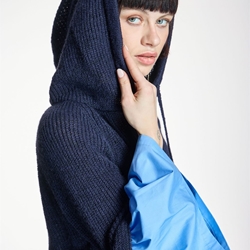 ALBA CONDE Jersey Combinado Azul - Imagen 2