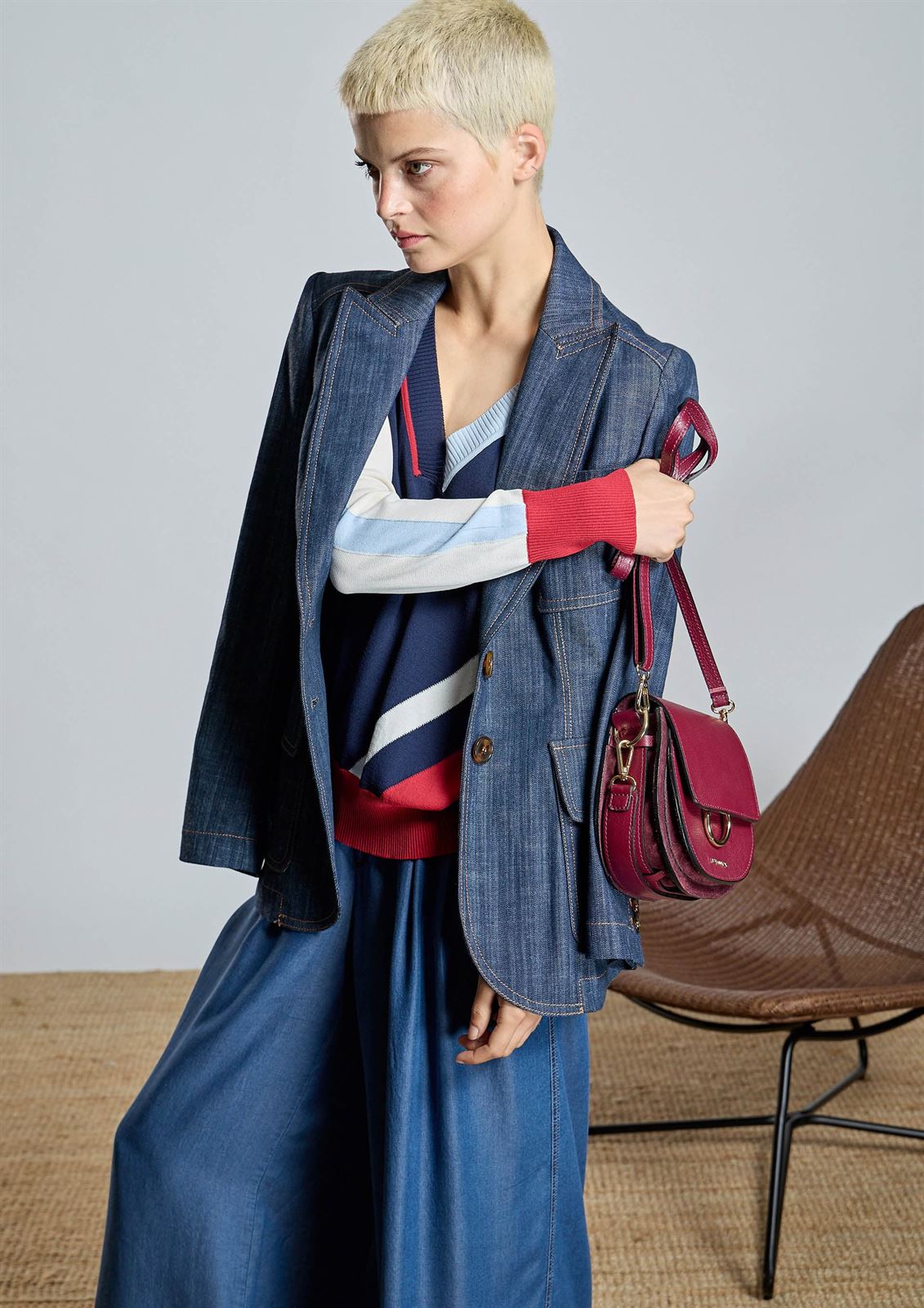 ALBA CONDE Jersey Combinado Multicolor - Imagen 1