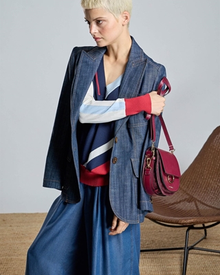 ALBA CONDE Jersey Combinado Multicolor - Imagen 1