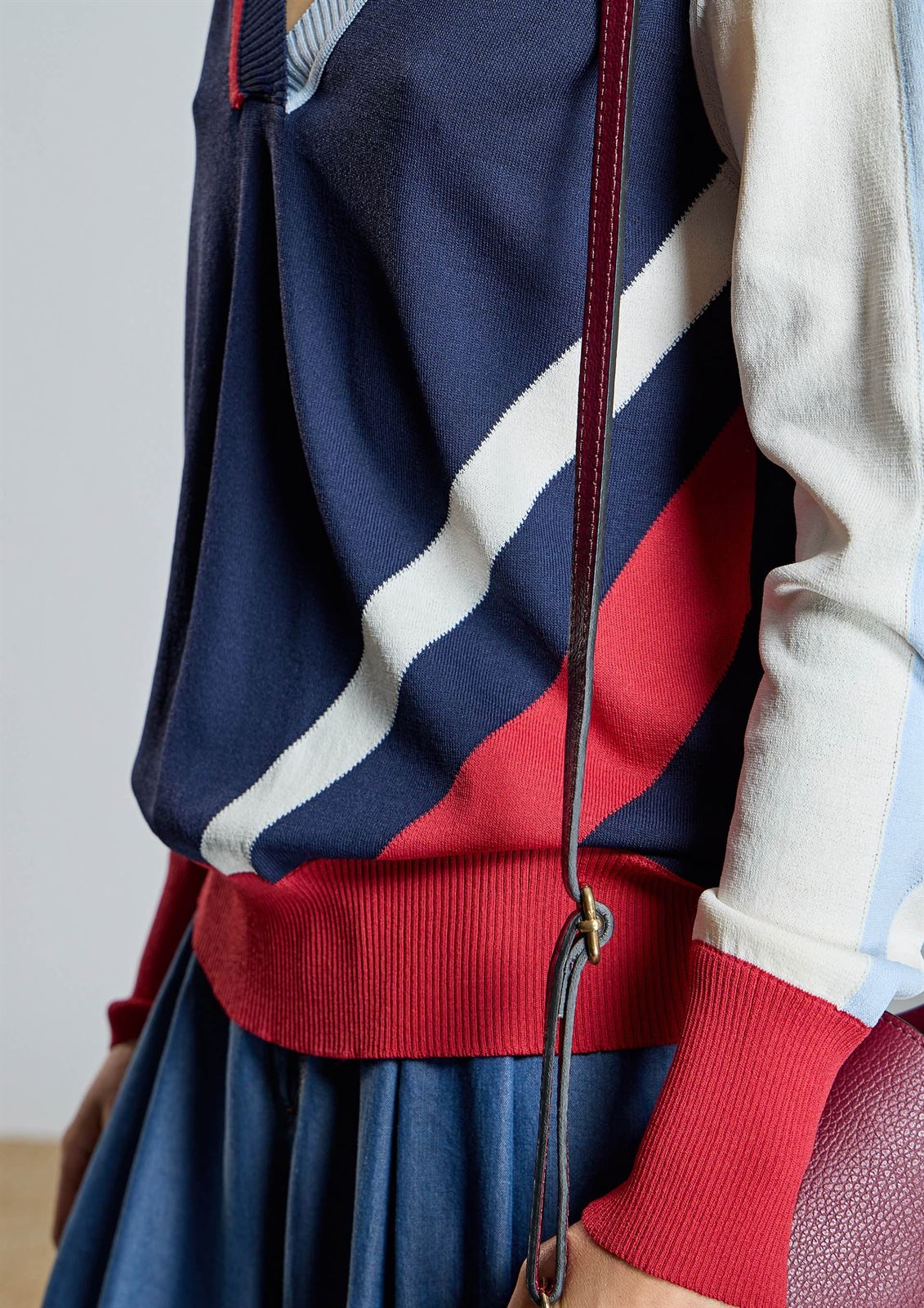 ALBA CONDE Jersey Combinado Multicolor - Imagen 3