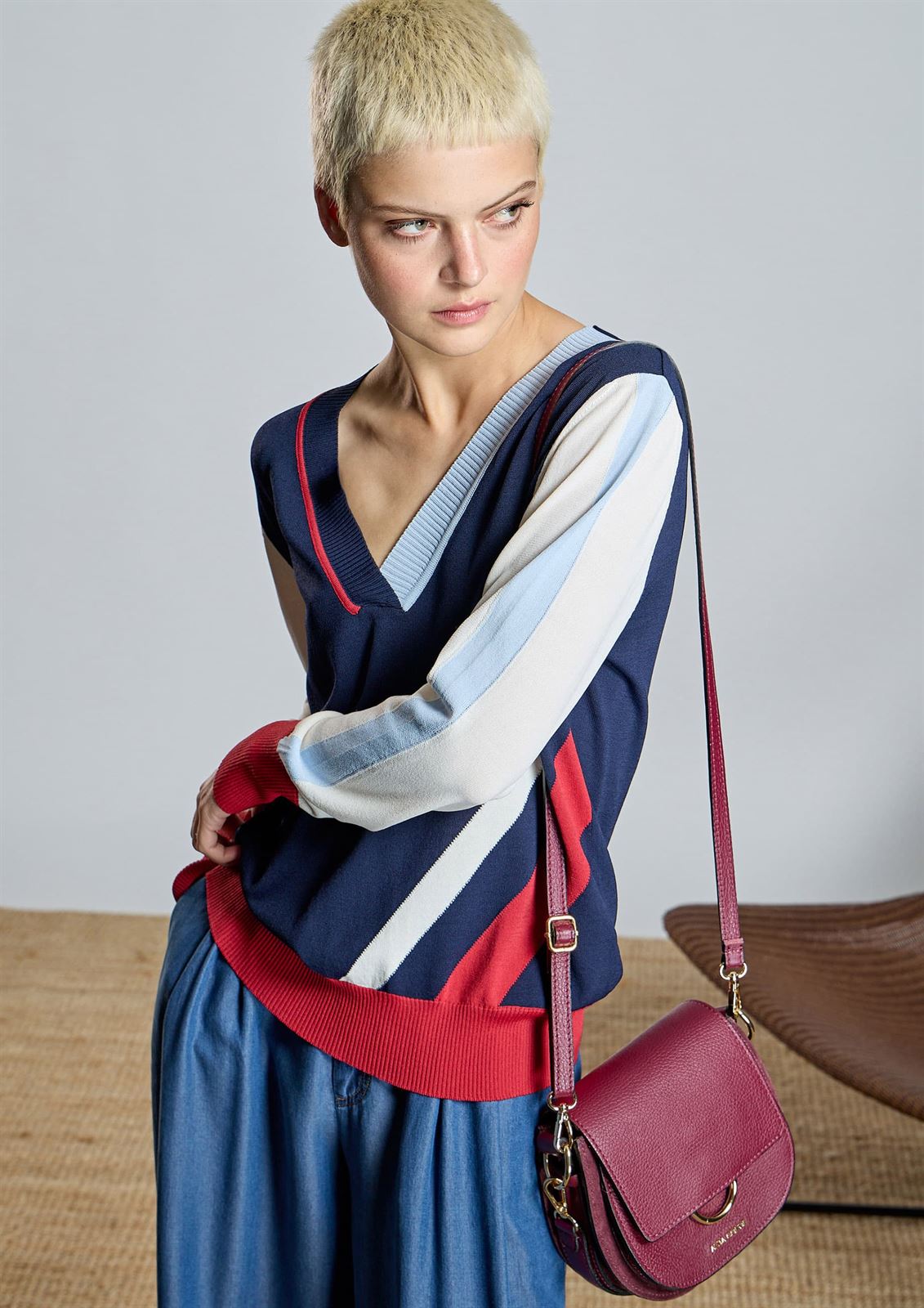 ALBA CONDE Jersey Combinado Multicolor - Imagen 4