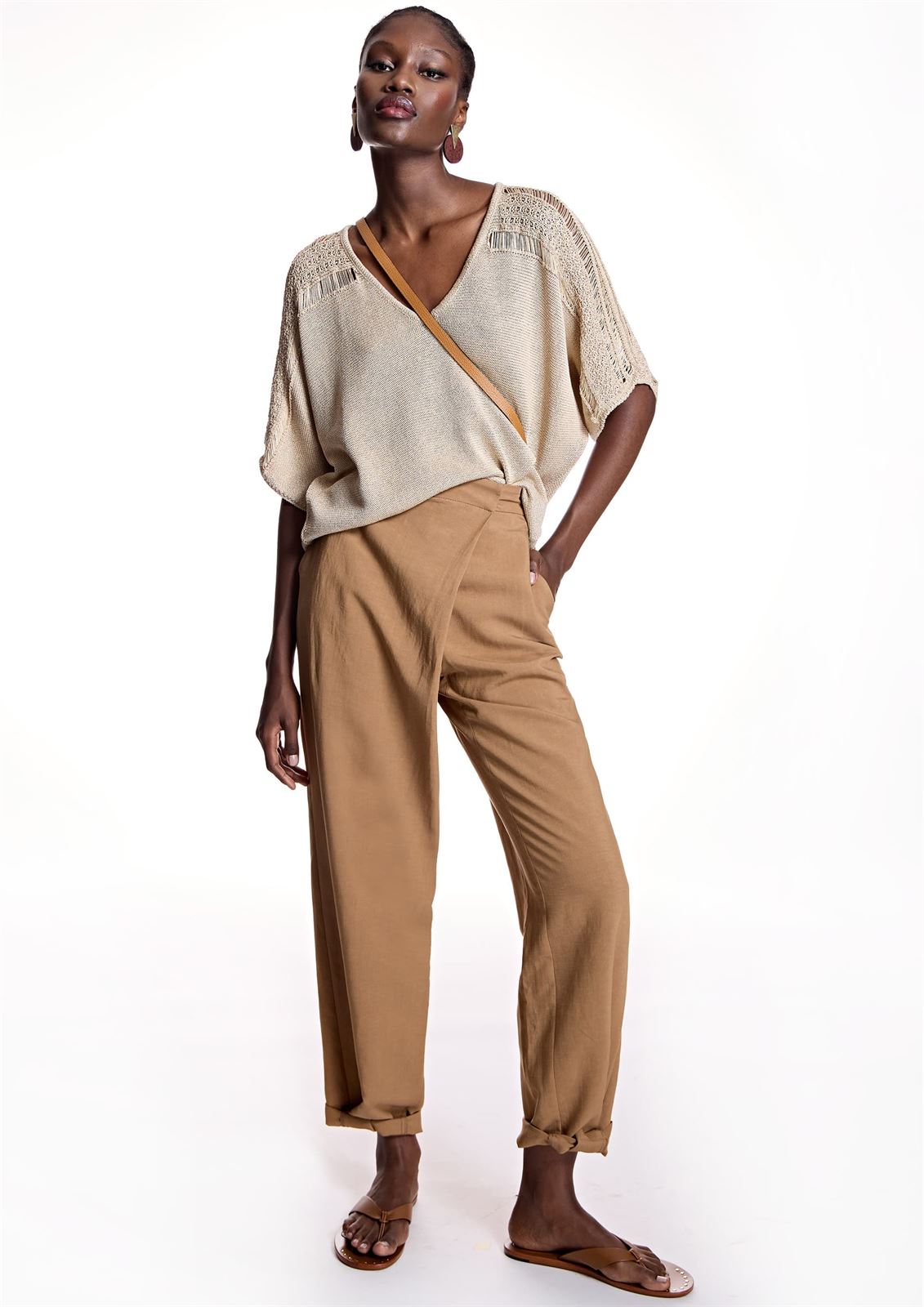 ALBA CONDE Jersey de Punto Beige - Imagen 3