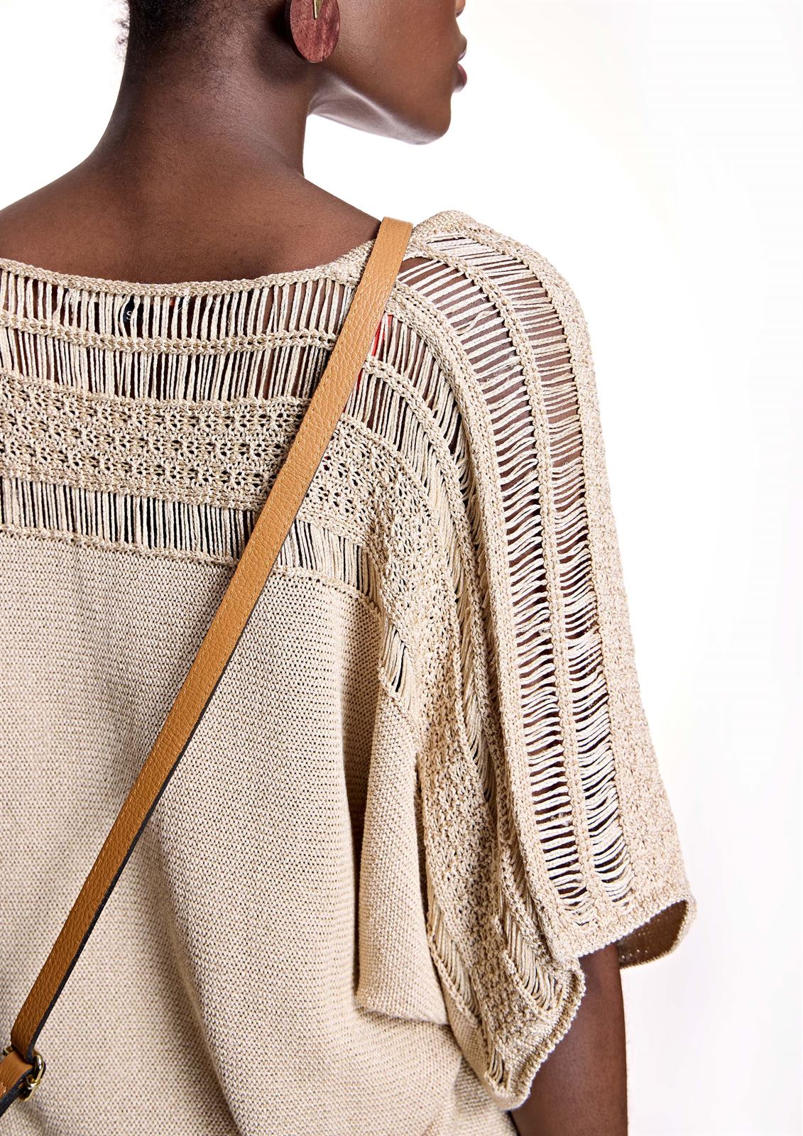 ALBA CONDE Jersey de Punto Beige - Imagen 5