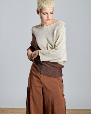 ALBA CONDE Jersey de Punto Bicolor - Imagen 1