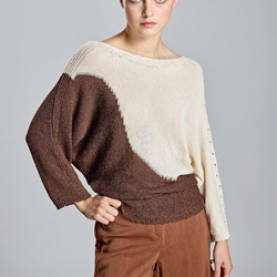 ALBA CONDE Jersey de Punto Bicolor - Imagen 2